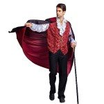Men's Scary Vampire Deluxe Halloween Costume - Large