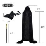 GADNOZEL 5-in-1 Plague Doctor Costume Set