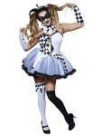 Ladies Jesterlla Halloween Circus Costume - X-Small