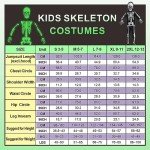 Glow in the Dark Skeleton Costume for Kids 5-7
