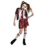 Zombie Schoolgirl Costume for Kids - Halloween Dress-Up