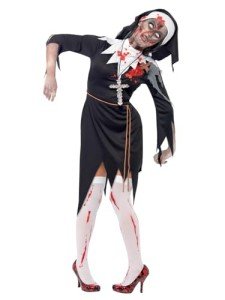 Zombie Sister Mary Costume with Accessories