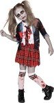 Zombie Schoolgirl Costume for Kids - Halloween Dress-Up