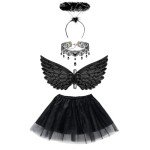 Children's Angel Costume with Wings, Halo, and Tutu