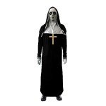 Deluxe Halloween Nun Costume with Scary Mask