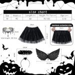 Children's Angel Costume with Wings, Halo, and Tutu