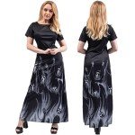 Witch Dress with Hooded Cape for Halloween