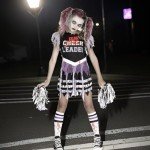Zombie Cheerleader Dress for Girls Halloween Costume