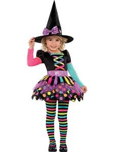 Miss Matched Witch Costume for Girls (3-4 Years)