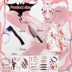 9-Piece Halloween Butcher Costume Set for Men