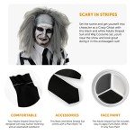 Adult Ghost Costume - Black and White Stripes