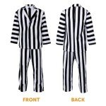 Adult Ghost Costume - Black and White Stripes