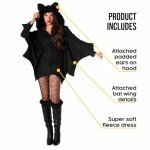 Women's Bat Costume for Halloween Fun