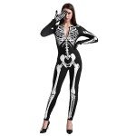 Glow in the Dark Skeleton Costume for Adults
