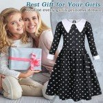 Princess Black Dress Costume with Wig for Parties