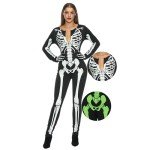 Glow in the Dark Skeleton Costume for Adults