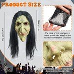 Suilung Halloween Witch Mask & Cape Set