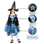 Deluxe Glittery Witch Costume for Girls, Ages 7-8