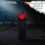 Vintage Witch Dress with Hood - Black & Red