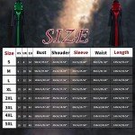Vintage Witch Dress with Hood - Black & Red