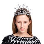 Glitter Spider Web Poncho Costume for Women