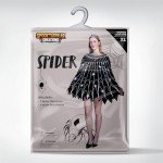 Glitter Spider Web Poncho Costume for Women