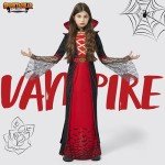 Royal Vampire Costume for Girls - Deluxe Dress Up