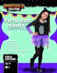Girls' Purple Black Cat Tutu Skirt Costume