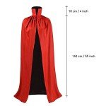 Zemolo Red and Black Vampire Cloak Cape for Adults