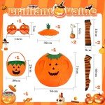 7-Piece Halloween Pumpkin Costume Set for Adults