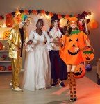 7-Piece Halloween Pumpkin Costume Set for Adults