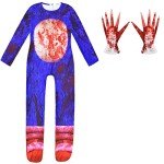 Kids Halloween Costume Set with Mask and Gloves