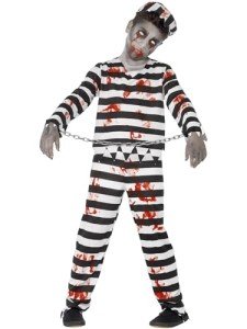 Zombie Convict Costume for Kids - Halloween Outfit