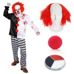 Scary Clown Costume for Halloween - XX-Large