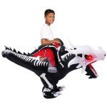 Kids' Inflatable Dragon Skeleton Costume for Halloween