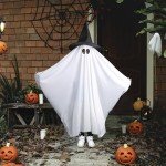 Kids Purple Star Ghost Costume with Witch Hat