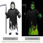Luminous Grim Reaper Costume for Kids