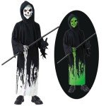 Luminous Grim Reaper Costume for Kids