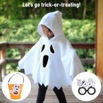 Glow-in-the-Dark Halloween Ghost Costume Set for Kids