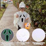 Glow-in-the-Dark Halloween Ghost Costume Set for Kids