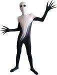 Halloween Black White Shadow Demon Costume for Kids