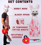 Horror Rabbit Costume Set - 5 Pcs Halloween