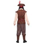 Caribbean Pirate Costume for Men - Small Size