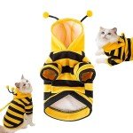 Hooded Cat Bee Costume for Halloween Fun