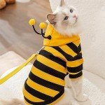Hooded Cat Bee Costume for Halloween Fun