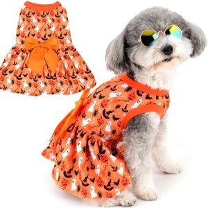 Zunea Halloween Dog Dresses for Small Pets