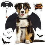Adjustable Black Bat Wings Costume for Dogs