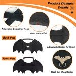 Adjustable Black Bat Wings Costume for Dogs