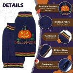 ABRRLO Halloween Pet Sweater - Blue Pumpkin