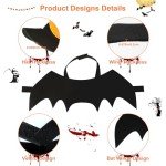 Adjustable Halloween Bat Wings for Pets